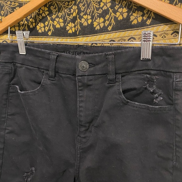 AMERICAN EAGLE Curvy Hi-Rise Jegging in Black - Womens 10 Short, NWOT - Picture 3 of 13